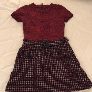 Rare Burberry Blue Label tweed/sweater dress